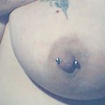 Newly Pierced Left Tit