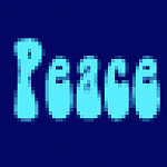 FlashingBlueAndYellowPeaceAndLoveIcon