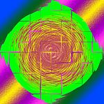 GreenAndRedishPsychedelicTwirlOnLayeredBackground