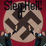 MrAndMrsBushWithSiegHeilBackgroundAndSwastika