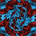 PsychedelicRedAndBlueTwistTile