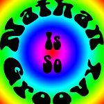 NathanIsSoGroovyOnRainbowCircleBackground