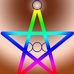 PaganStarOnBrownAndWhiteBackground