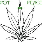 PotEqualsPeaceOnPotLeaf