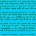 IBelieveInPeaceLyrics