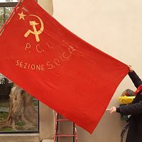 100 years of the Italian Communist Party, historical flag