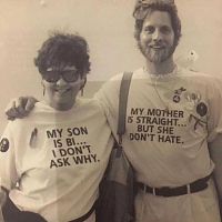 A Mother And Her Son On Their Way To A Pride Walk, 1985.