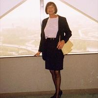 Rhonda dressed for work