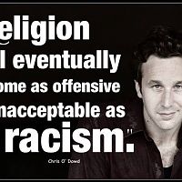 Chris O'Dowd Equates Religion With Racism.