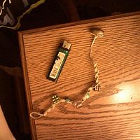 An anklet I made for my sister for her birthday