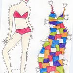 paper doll illustration
