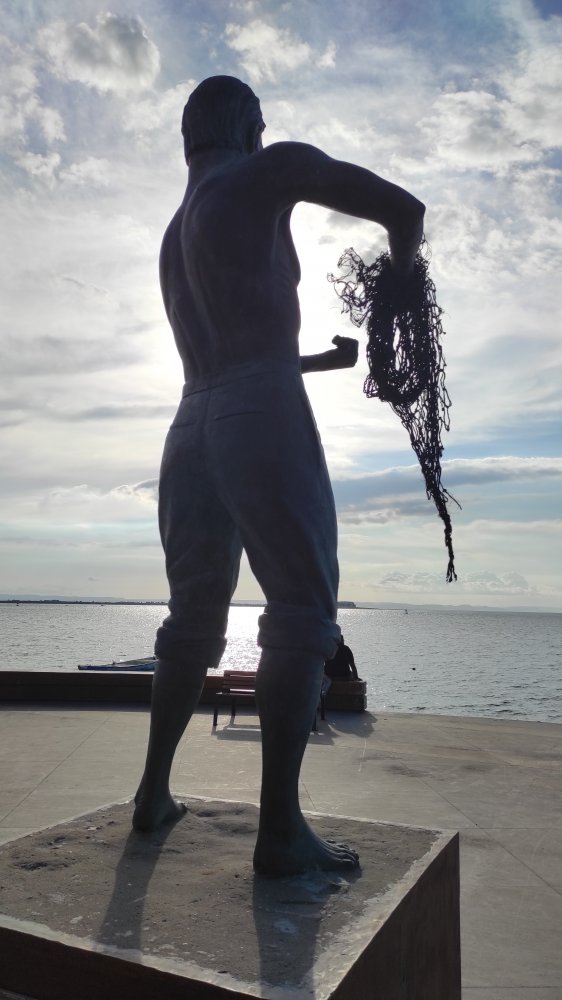 Fisherman with his net